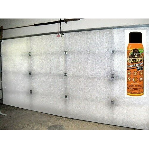 2 Car White Garage Door Insulation Kit R 8 Fits 18x7 & 18x8 Gorilla Glue